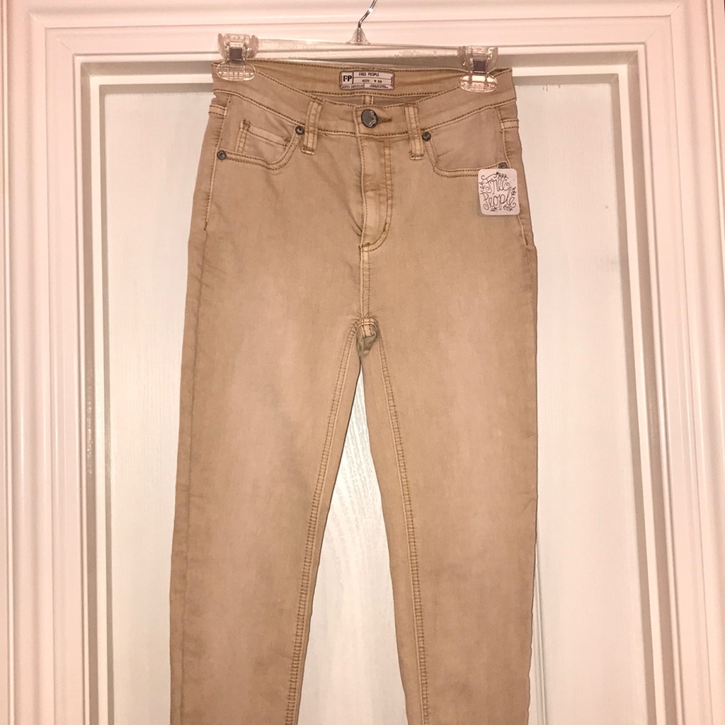 Free People Skinny Jeans (Creme)